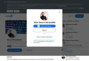 Screenshot of seva.ge