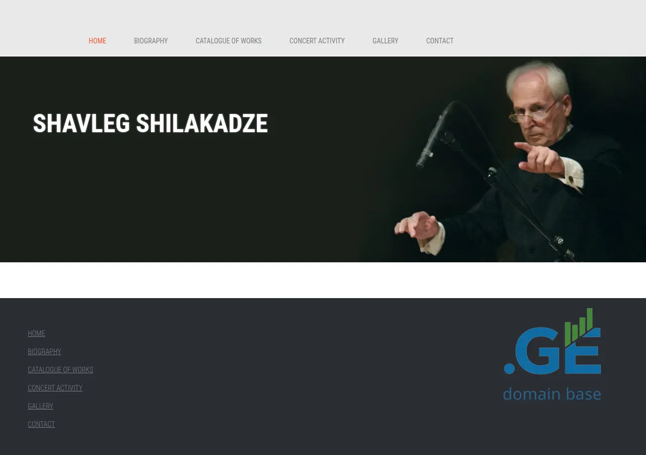 Screenshot of the site shavleg-shilakadze.ge