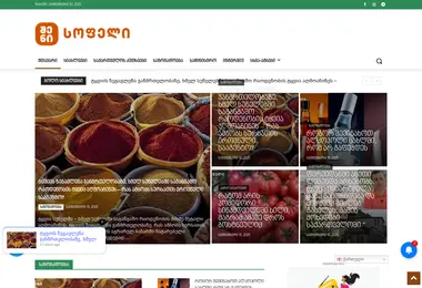 Screenshot of shenisofeli.ge