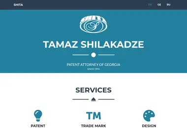 Screenshot of shilakadze.ge