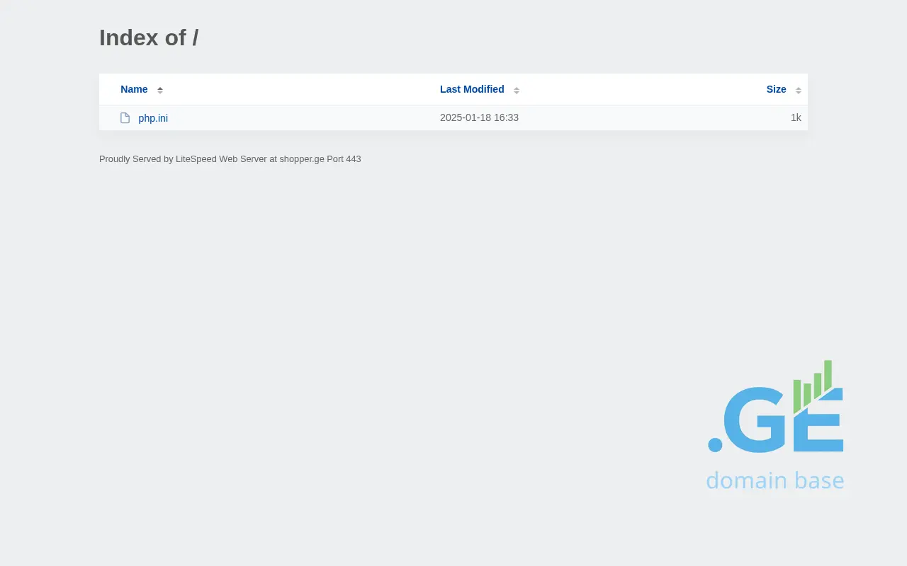 Screenshot of the site shopper.ge