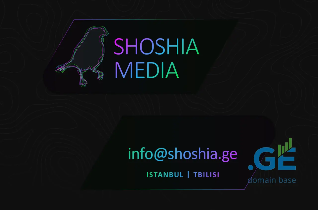 Screenshot of the site shoshia.ge