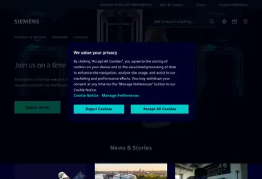Screenshot of siemens.ge