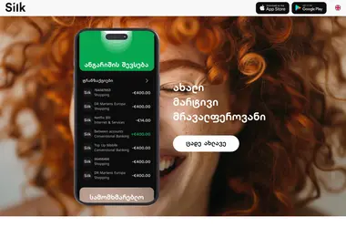 Screenshot of silk.ge
