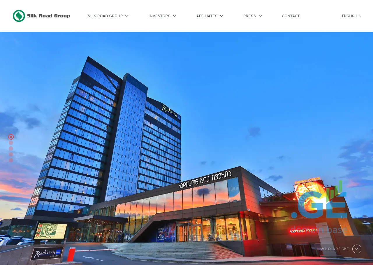 Screenshot of the site silkroadgroup.ge