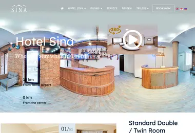 Screenshot of sinahotel.ge