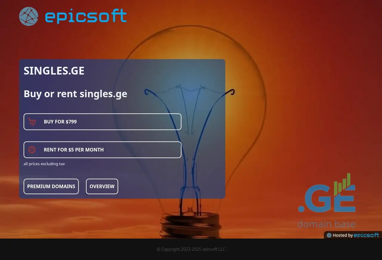 Screenshot of the site singles.ge