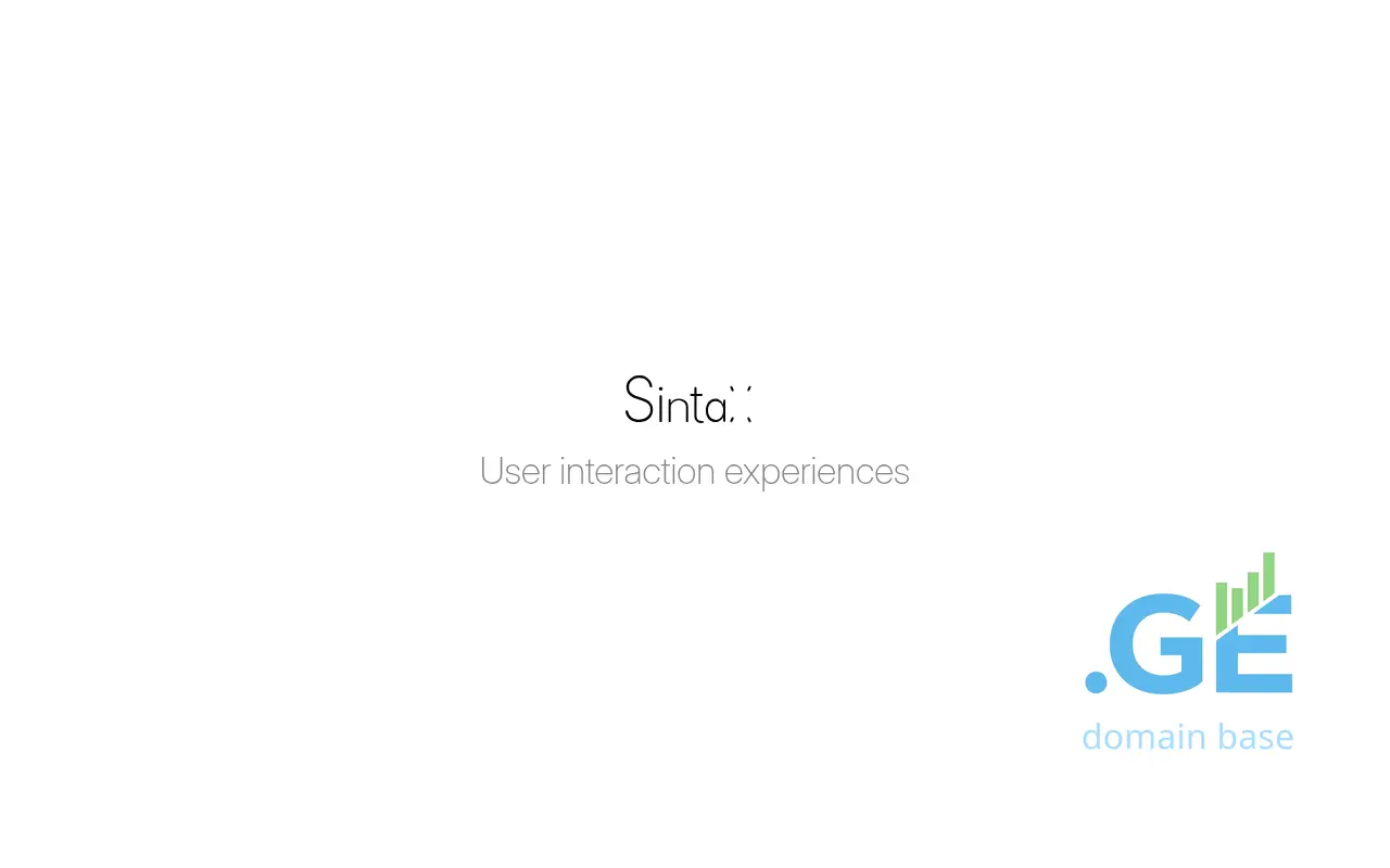 Screenshot of the site sintax.ge