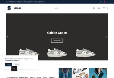 Screenshot of size.ge