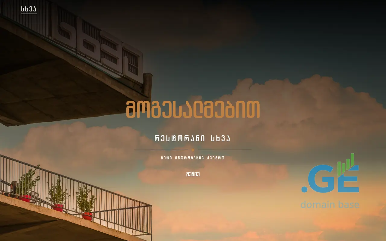 Screenshot of the site skhvafood.ge