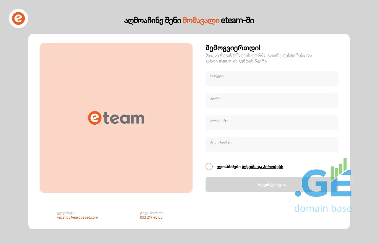 Screenshot of the site skillmeter.ge