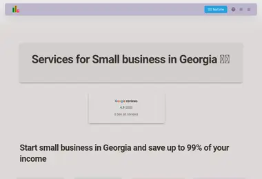 Screenshot of smallbusiness.ge