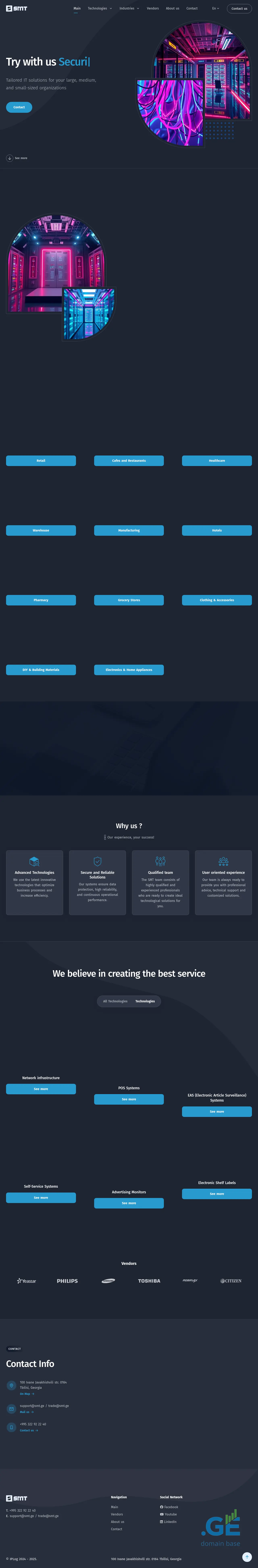 Screenshot of the site smt.ge