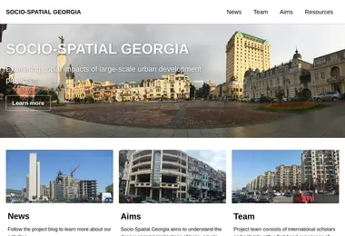Screenshot of sociospatial.ge