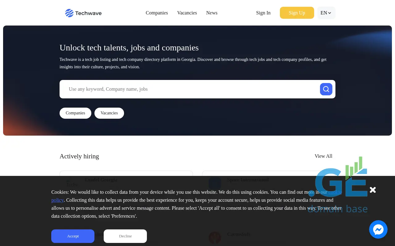Screenshot of the site software.ge