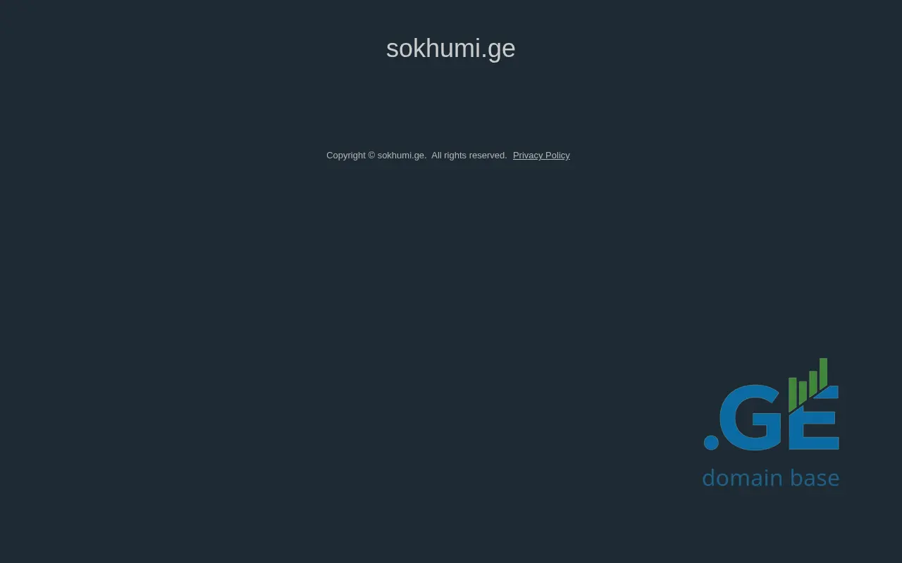 Screenshot of the site sokhumi.ge