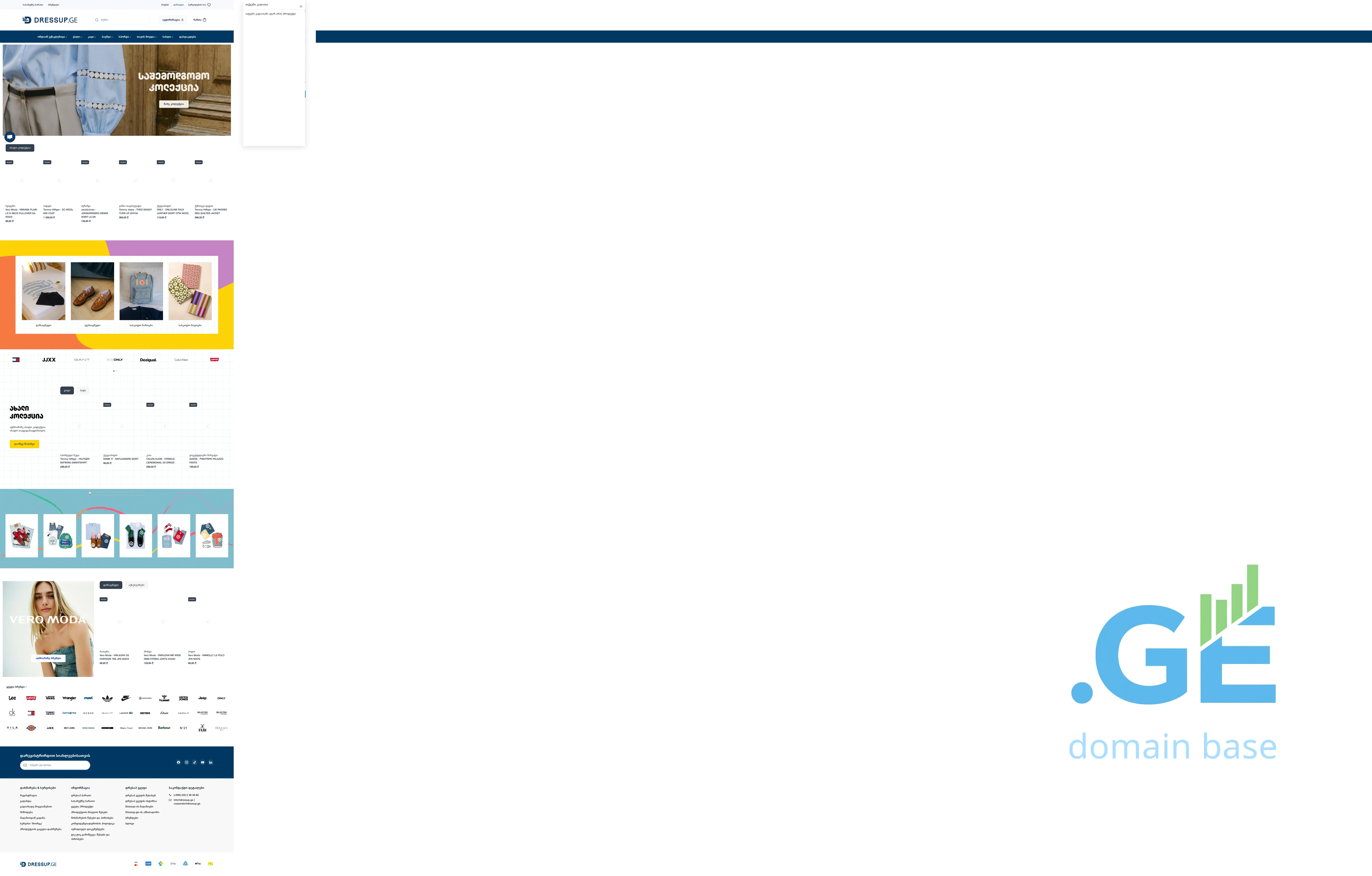Screenshot of the site springfield.ge