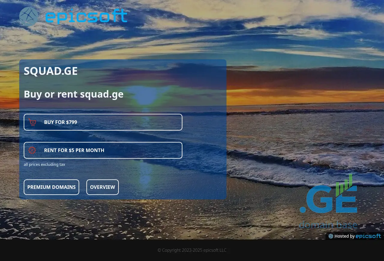 Screenshot of the site squad.ge