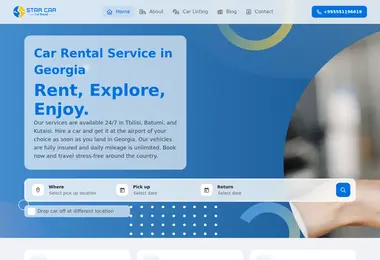 Screenshot of starcar.ge