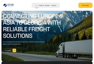 Screenshot of starlogistics.ge