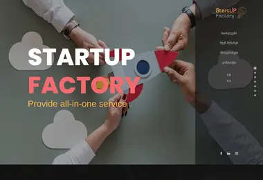 startupfactory.ge-ის ეკრანის სურათი