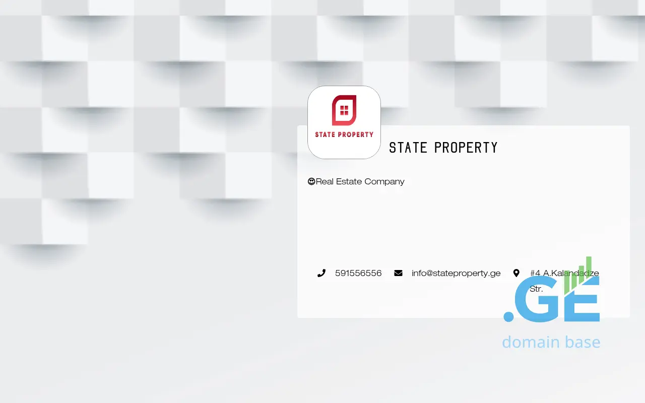 Screenshot of the site stateproperty.ge