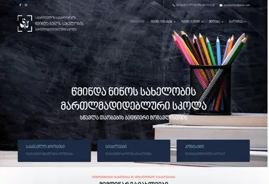 Screenshot of stnino-school.ge