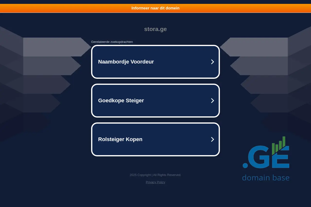 Screenshot of the site stora.ge