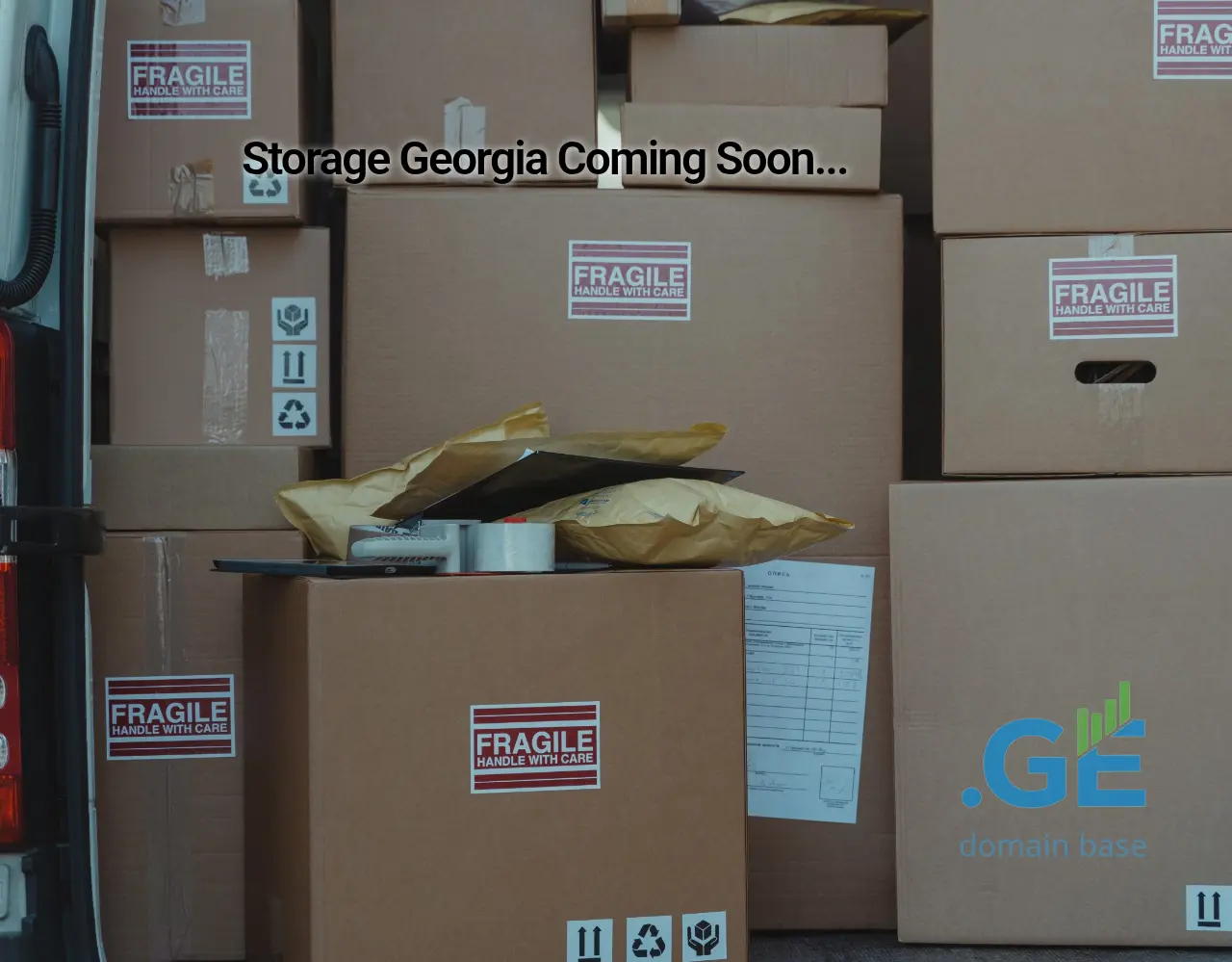 Screenshot of the site storagegeorgia.ge