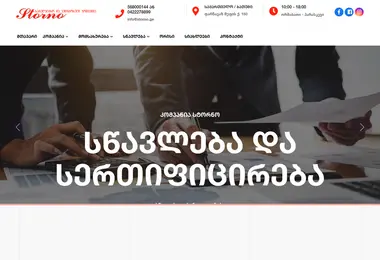 Screenshot of storno.ge