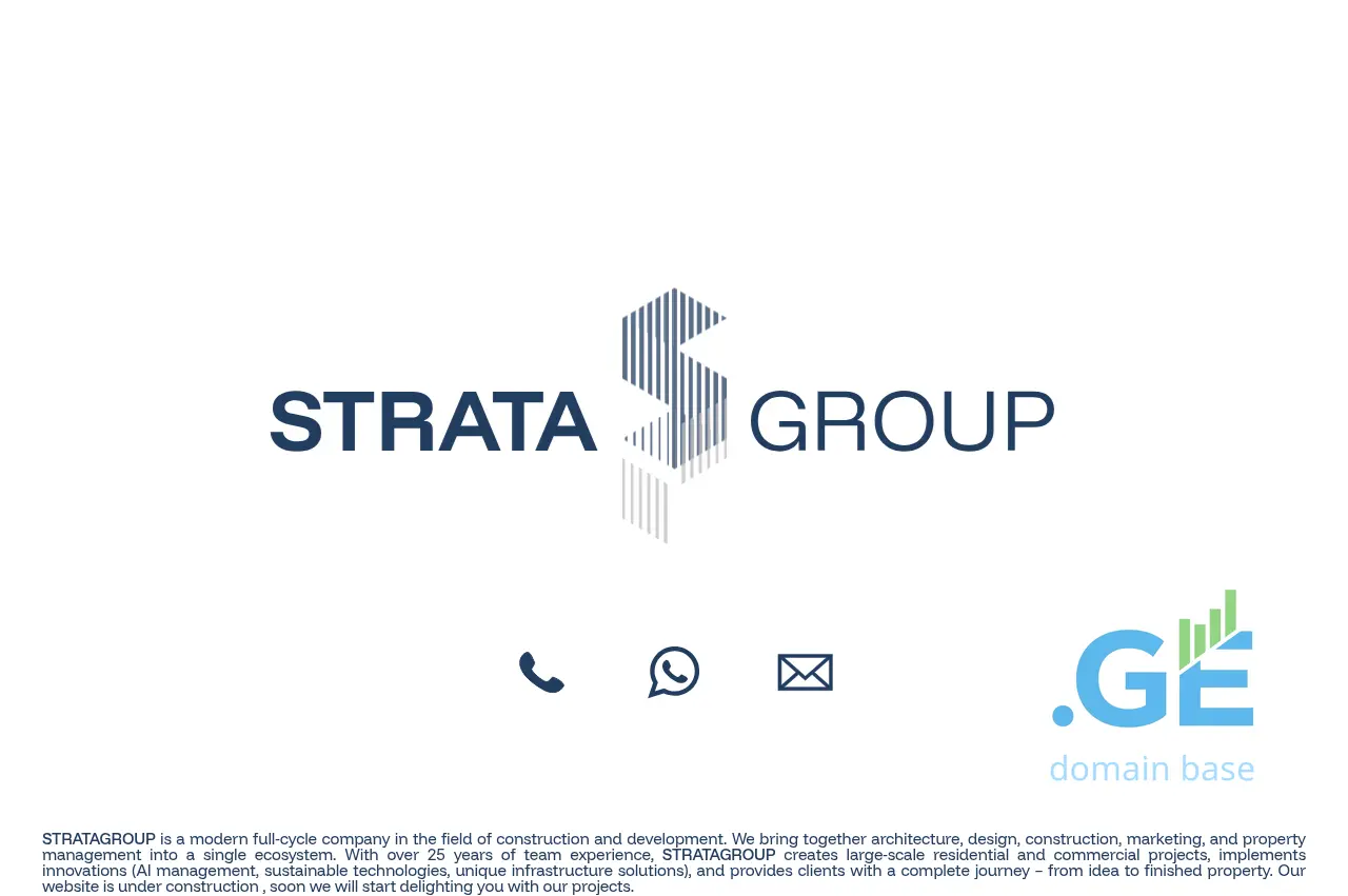 Screenshot of the site stratagroup.ge