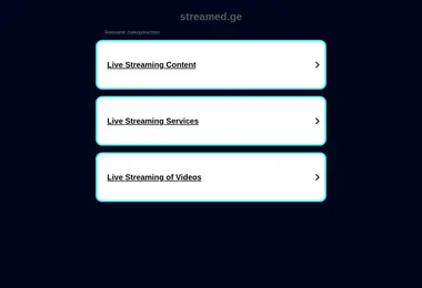 Screenshot of streamed.ge