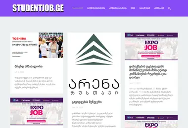 Screenshot of studentjob.ge