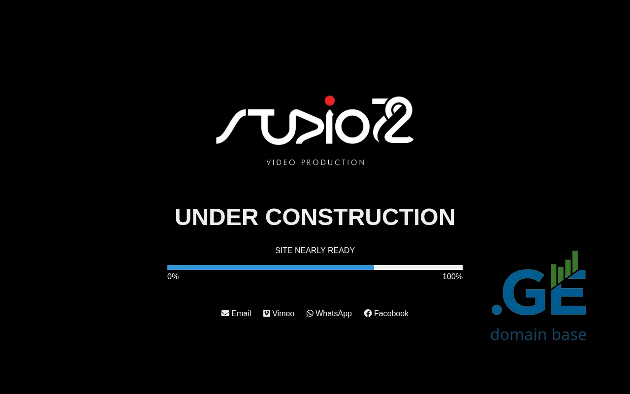 Screenshot of the site studio72.ge