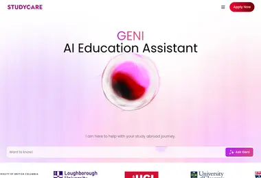 Screenshot of studycare.ge