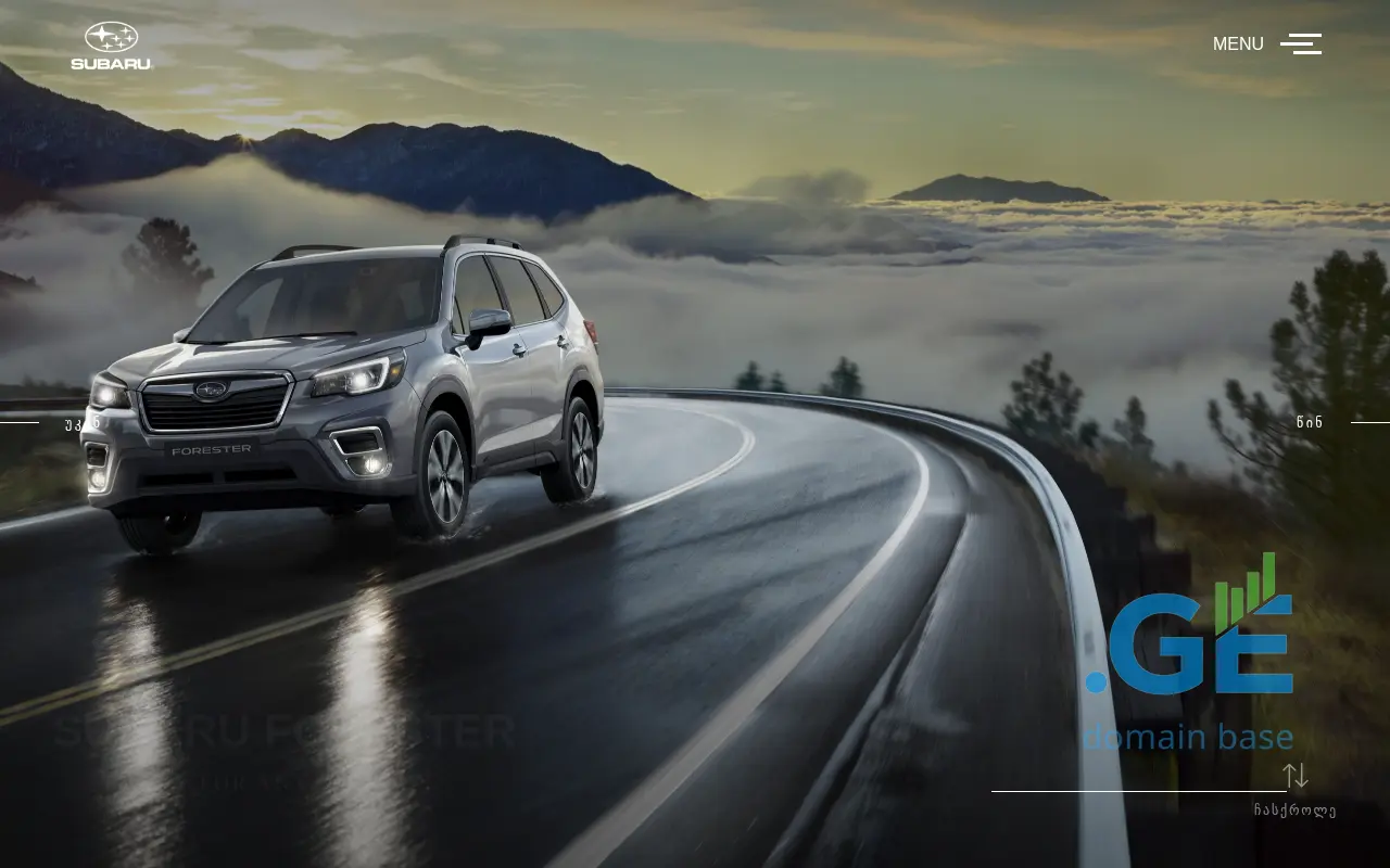 Screenshot of the site subaruauto.com.ge