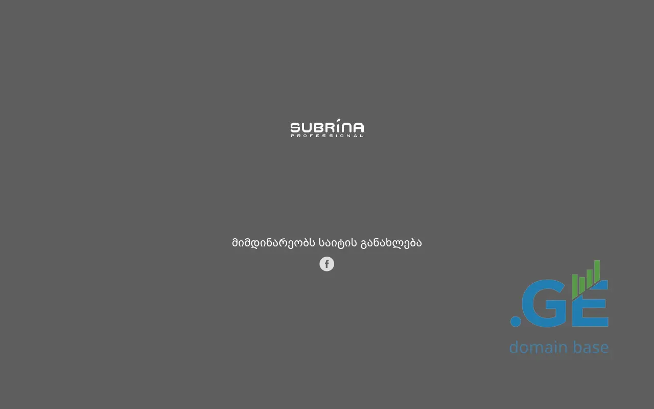 Screenshot of the site subrinaprofessional.ge