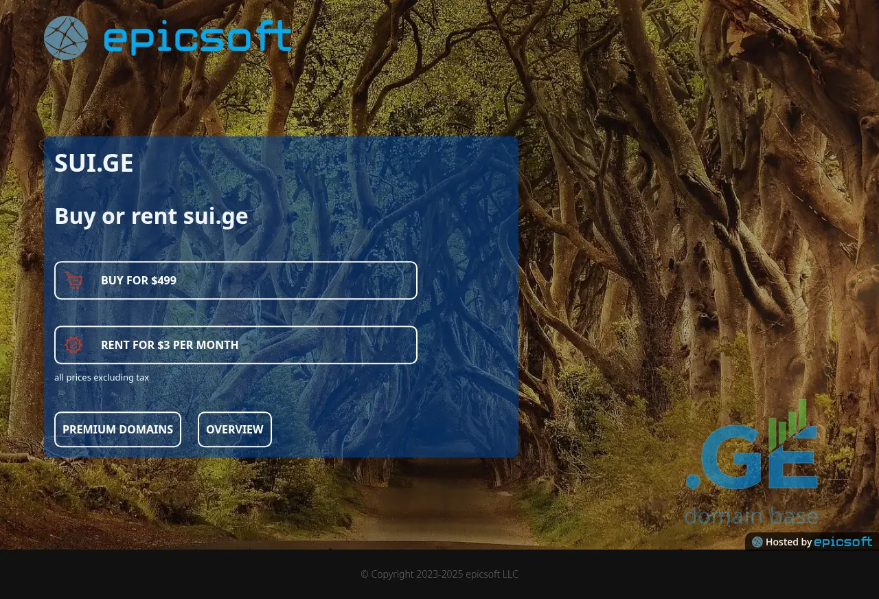 Screenshot of the site sui.ge
