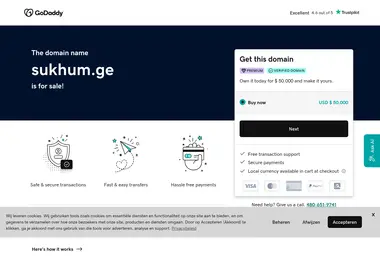 Screenshot of sukhum.ge