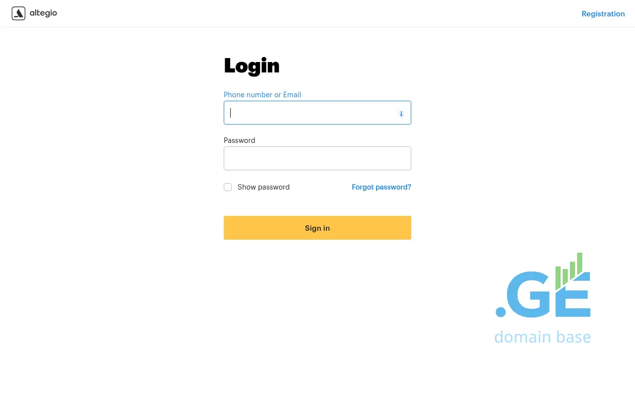 Screenshot of the site sunfactory.ge
