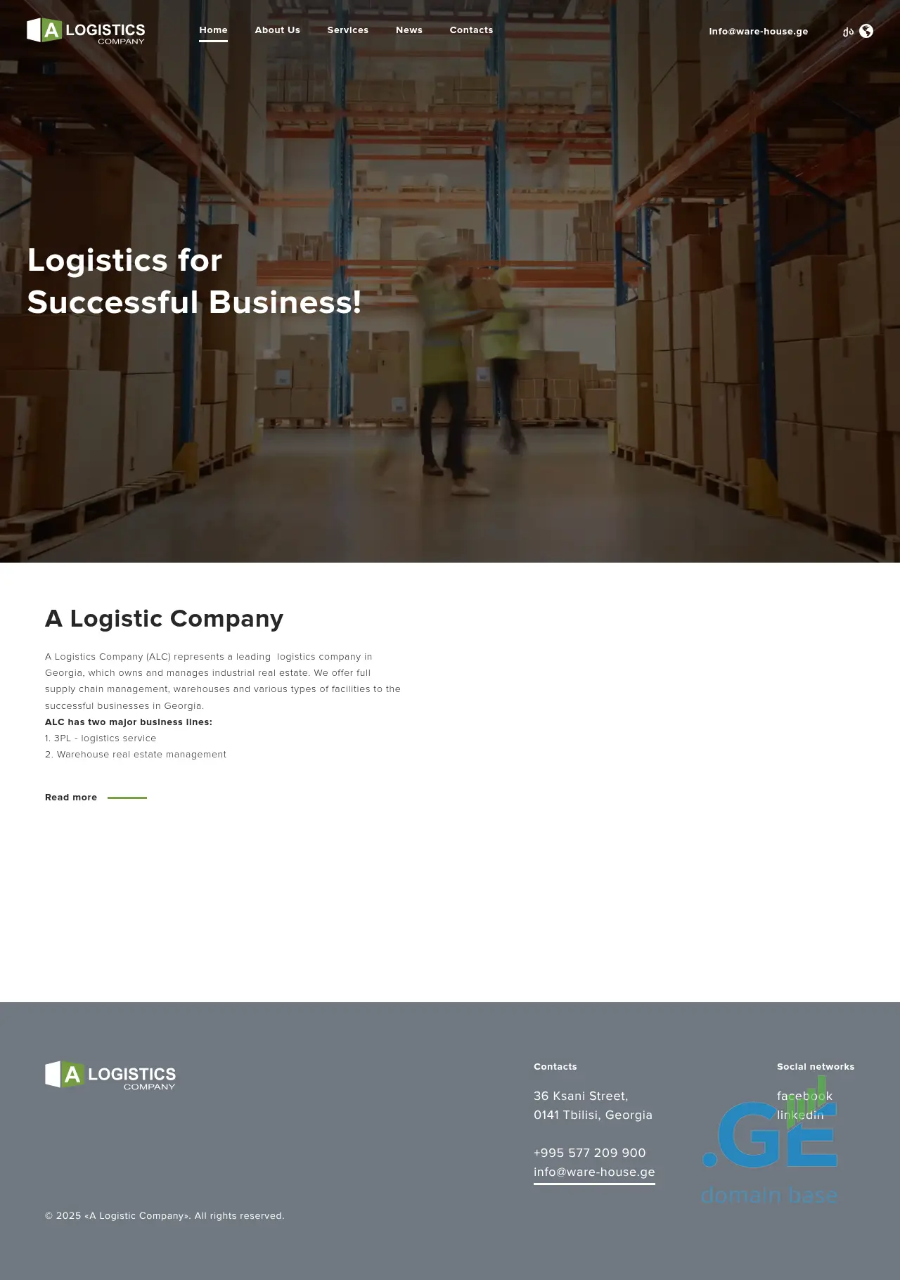 Screenshot of the site supply.ge