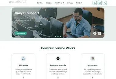 Screenshot of support.com.ge