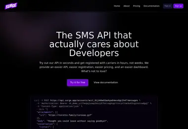 Screenshot of sur.ge