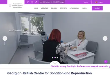 Screenshot of surrogacy.ge