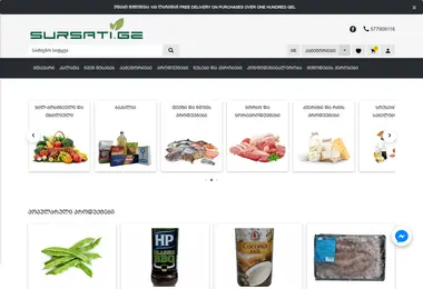 Screenshot of sursati.ge