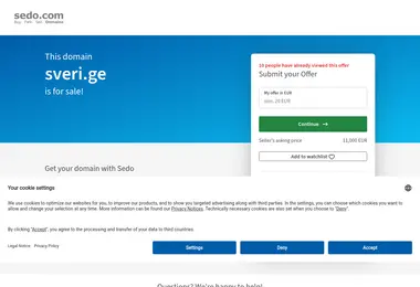 Screenshot of sveri.ge