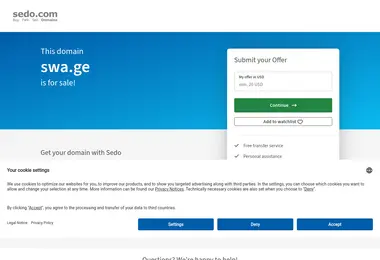 Screenshot of swa.ge