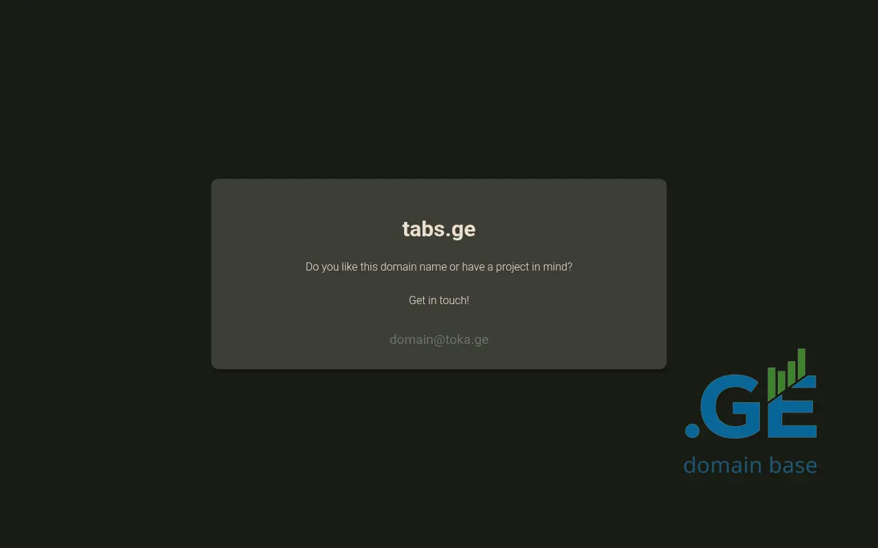 Screenshot of the site tabs.ge