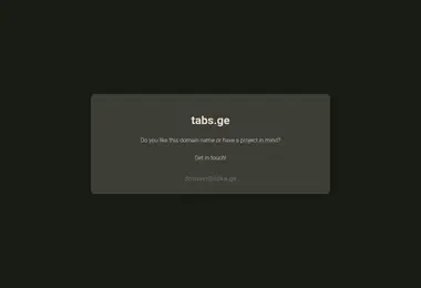 Screenshot of tabs.ge