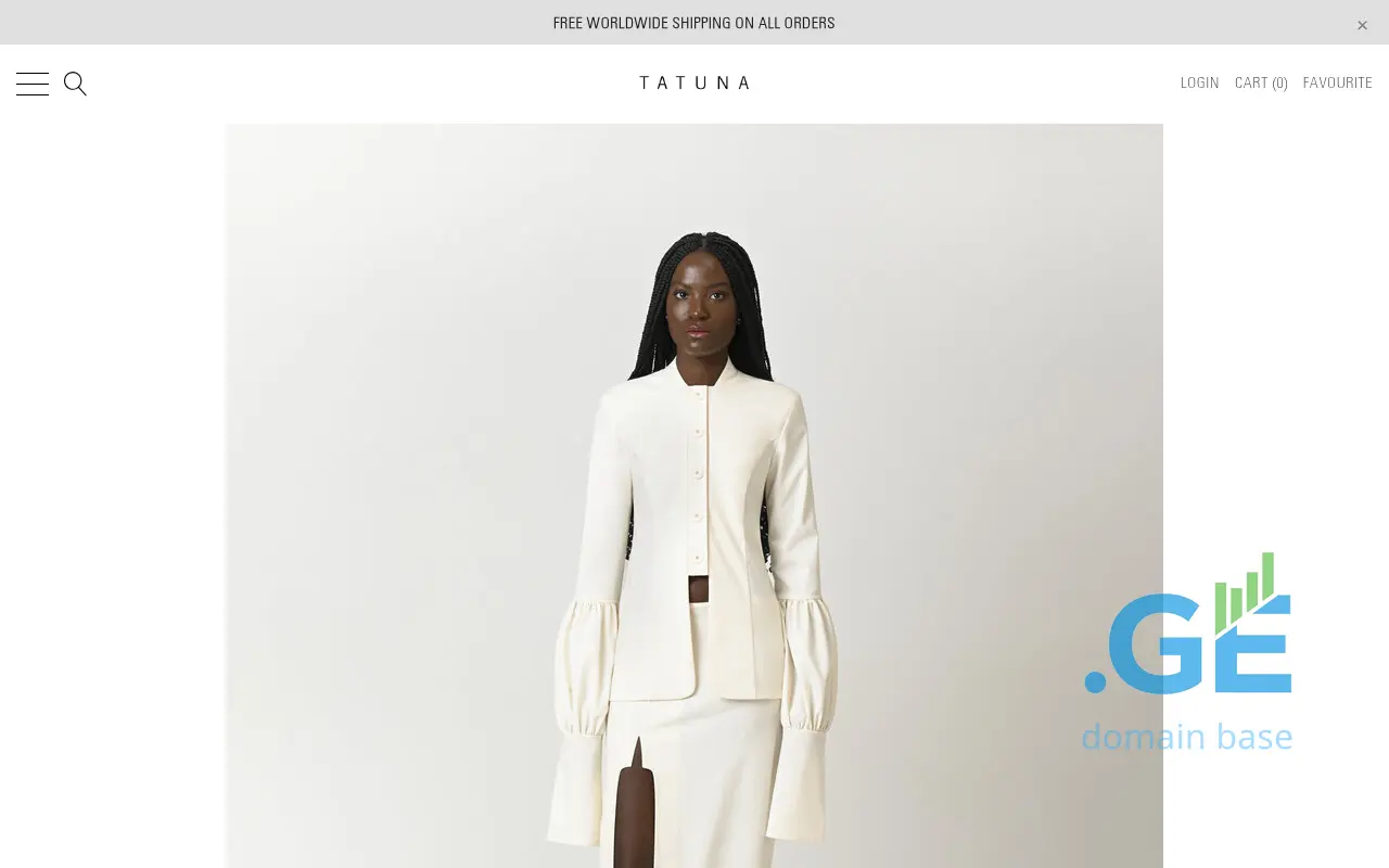 Screenshot of the site tatuna.ge